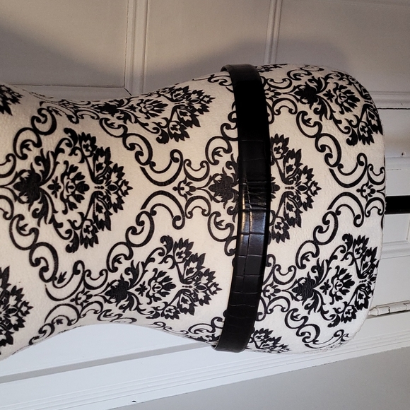 Trafalgar men's size 36" black leather croc embossed belt Made in USA - Picture 4 of 14